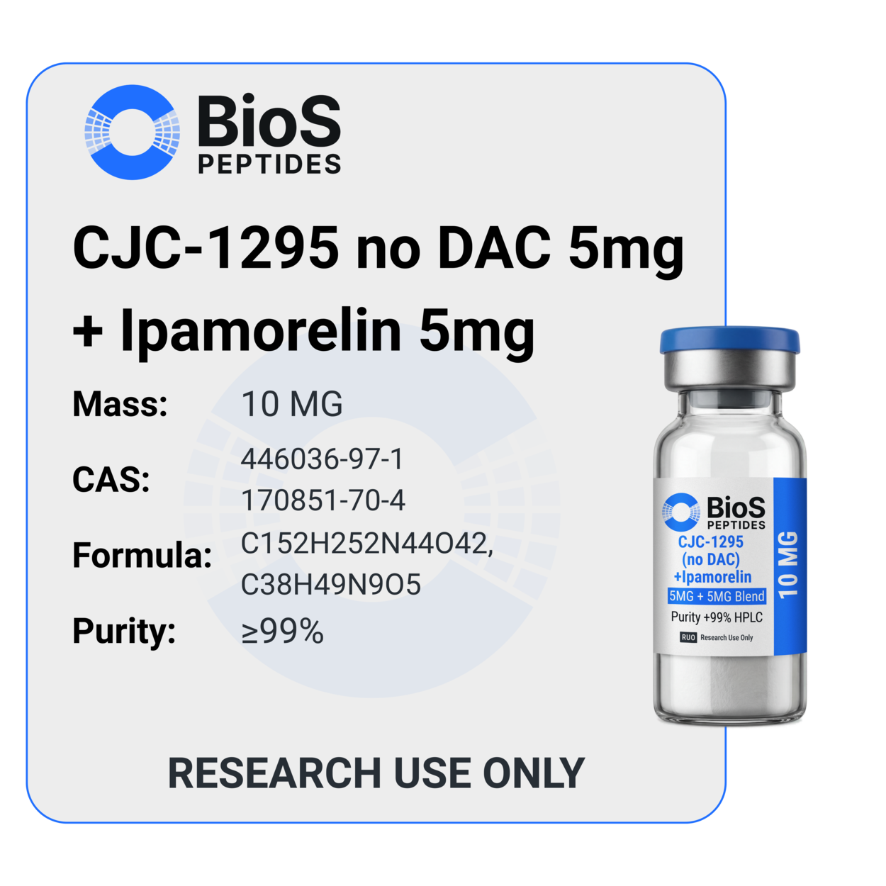 CJC-1295 no DAC & Ipamorelin Blend (10mg)